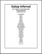 Galop Infernal Concert Band sheet music cover